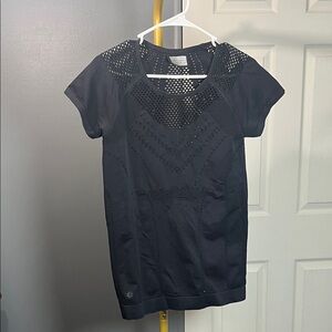 Elegant Black Short Sleeve Top